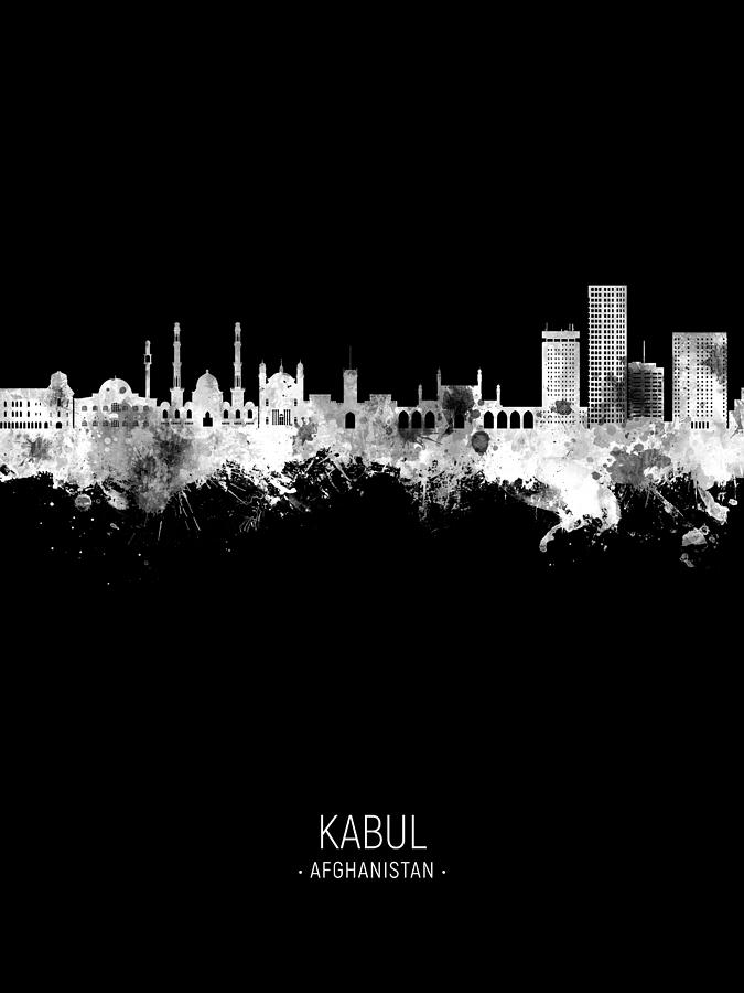 Kabul Afghanistan Skyline #62 Digital Art by Michael Tompsett