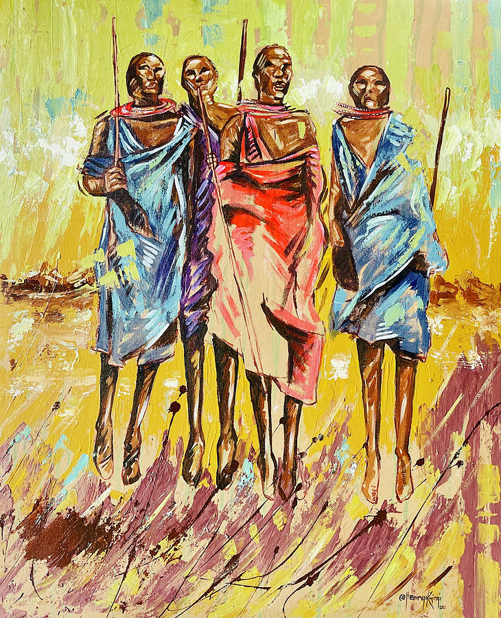 Kadodi African Traditional Art Painting by Muki Designs Fine Art America
