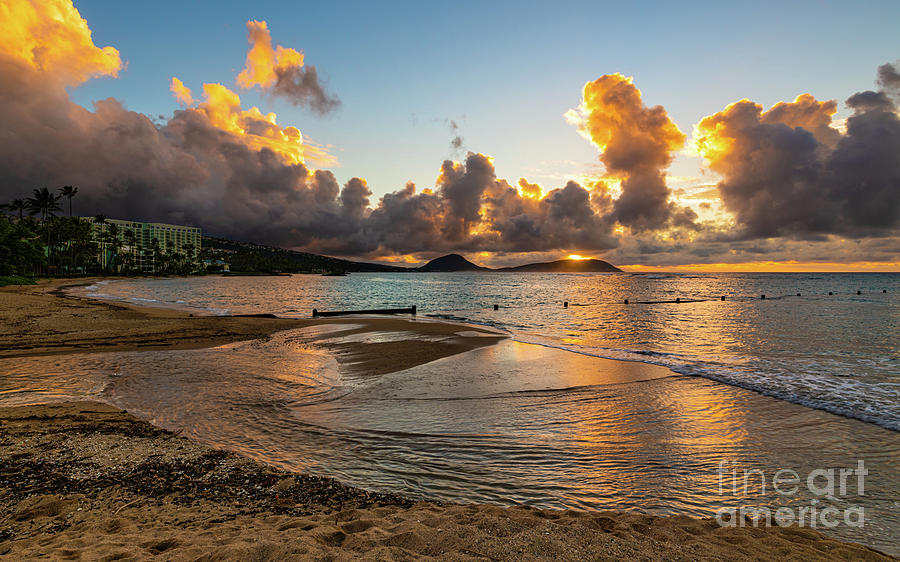 Kahala Sunrise over Maunalua Bay Hawaii by Phillip Espinasse