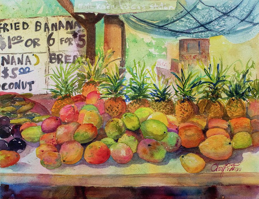 Kahuku Land Farms Stand Painting by Cheryl Prather
