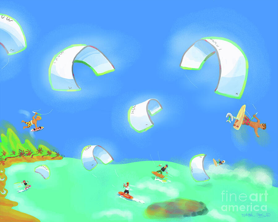Kailua Clouds Digital Art by Michael Ives Kailua Clouds Digital Art by Michael Ives