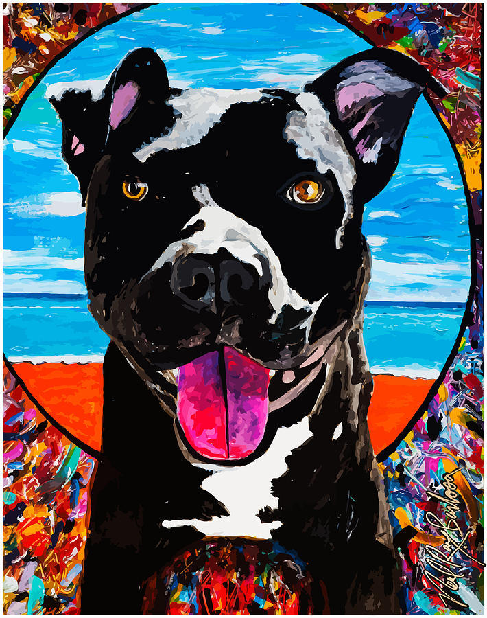 Kain The Dog Painting by Neal Barbosa