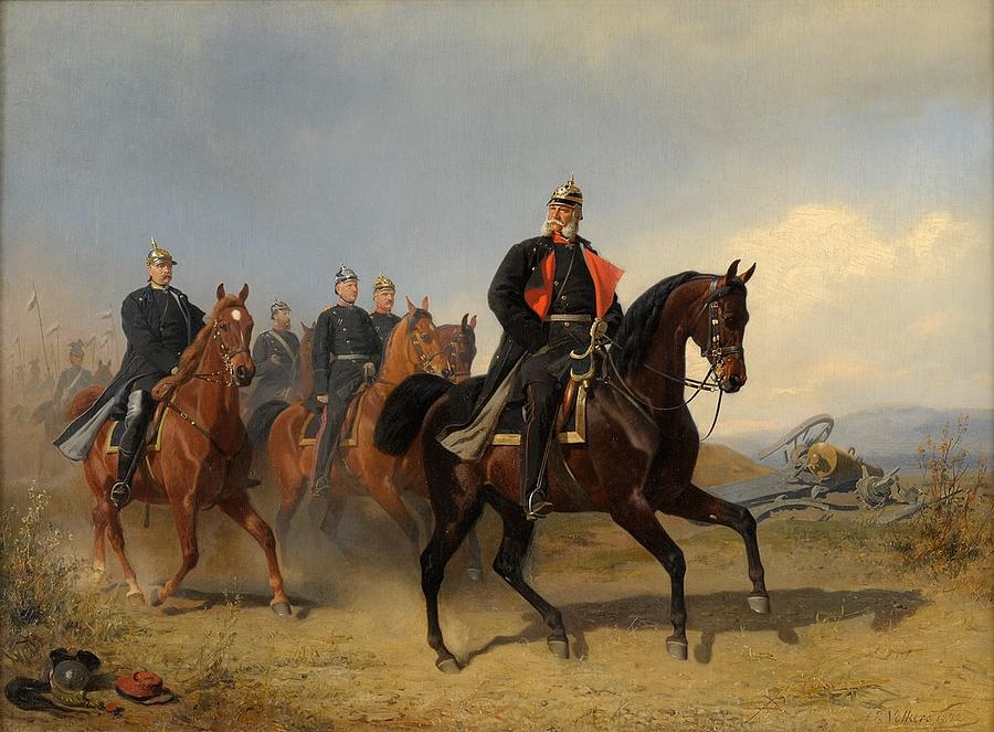 Kaiser Wilhelm I Graf von Bismarck von Moltke Kriegsminister von Roon ...