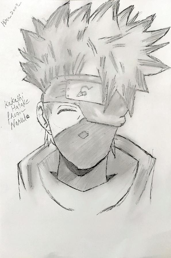 How to Draw Kakashi Hatake from Naruto (Naruto) Step by Step