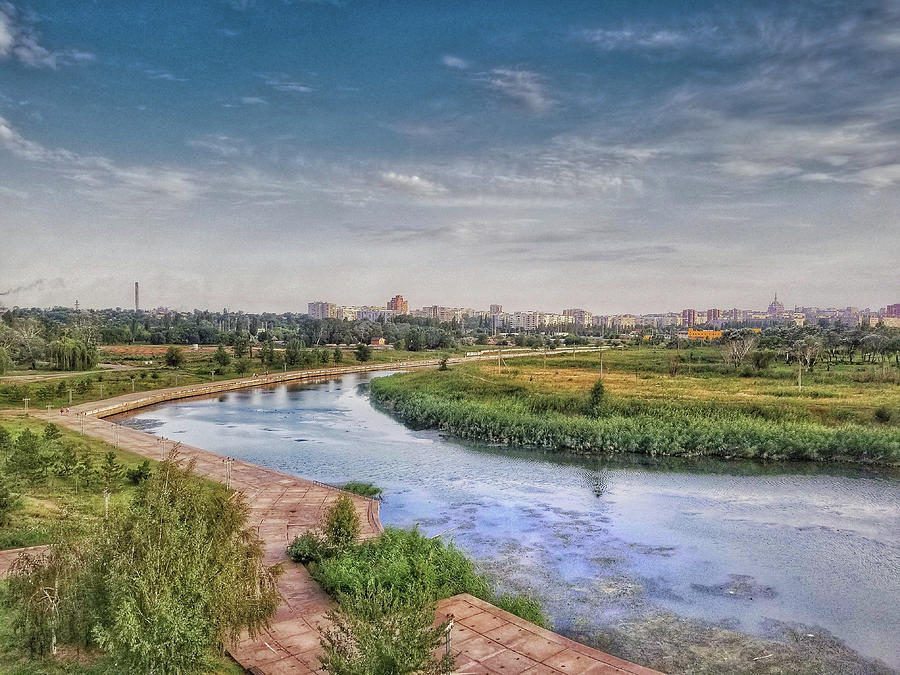 Kalchyk river. Mariupol Photograph by Anna Rumiantseva
