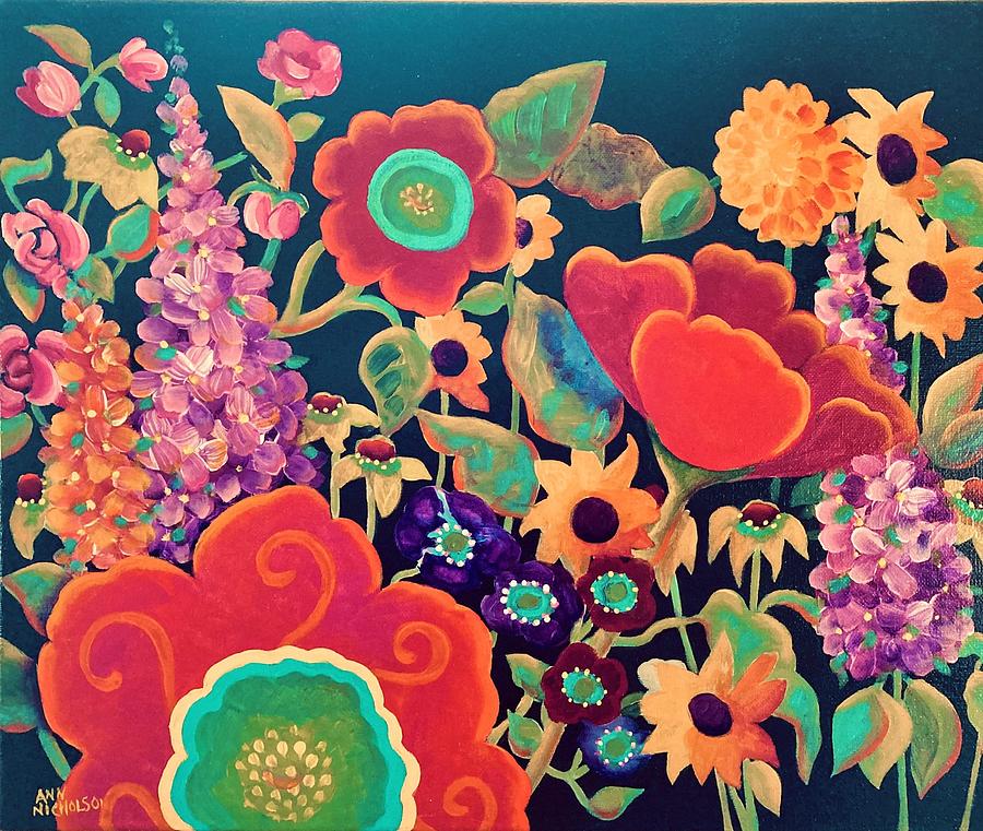 Kaleidoscope Painting by Ann Nicholson