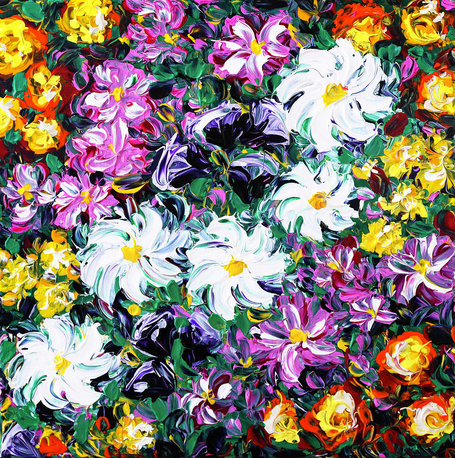 Flower Painting - Kaleidoscope by Bari Rhys