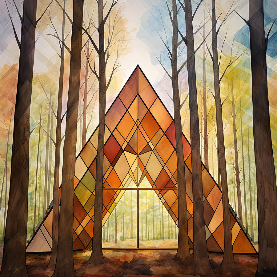 Kaleidoscope of Natures Beauty - Architecture Wall Art Painting by Lourry Legarde