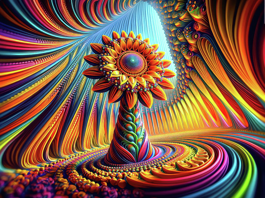 Kaleidoscopic Heliotropism Digital Art