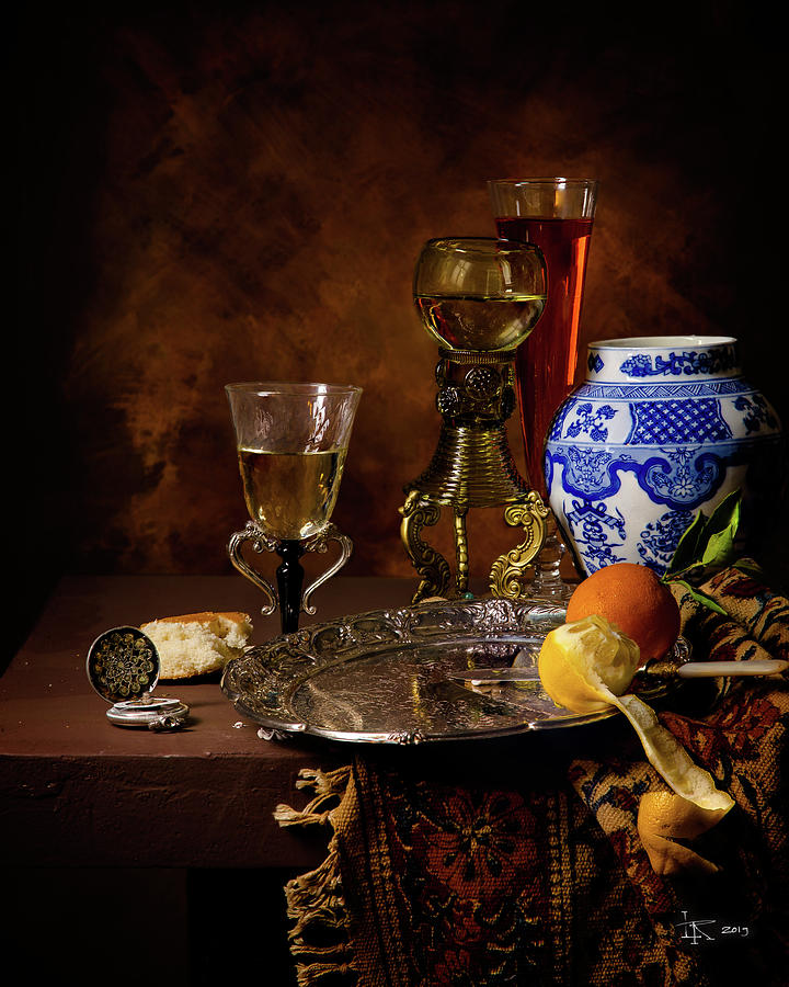 Kalf - Still Life with a Chinese Porcelain Jar Photograph by Levin Rodriguez