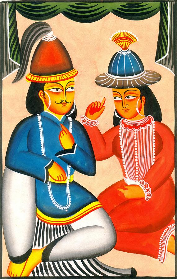 Kalighat Patachitra 12 Painting by Anwar Chitrakar | Fine Art America