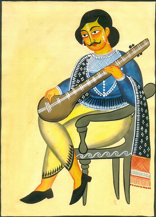 Kalighat Patachitra 13 Painting by Anwar Chitrakar - Fine Art America