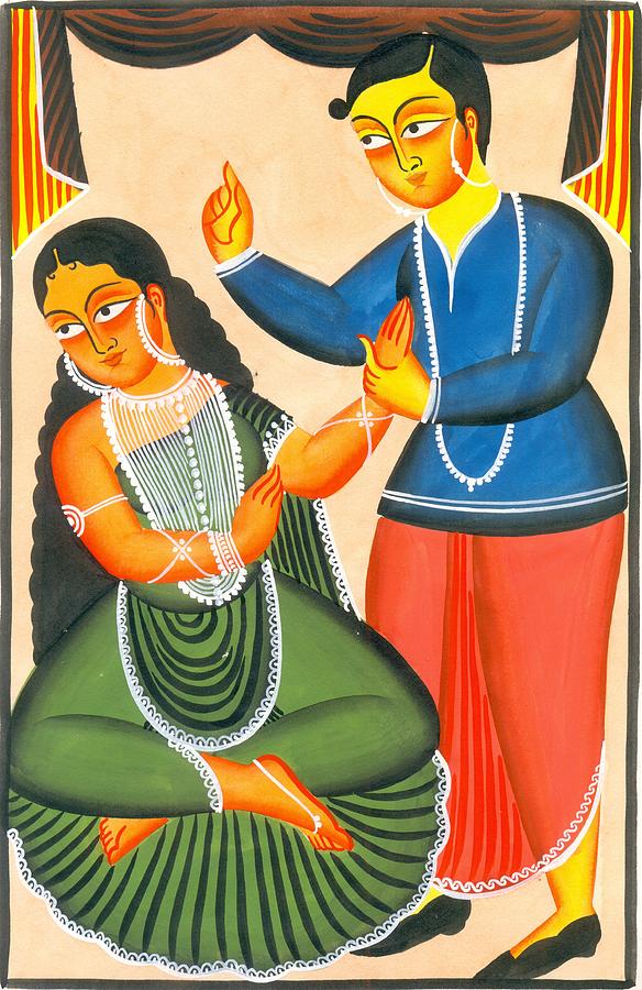 Kalighat Patachitra 19 Painting by Anwar Chitrakar - Fine Art America