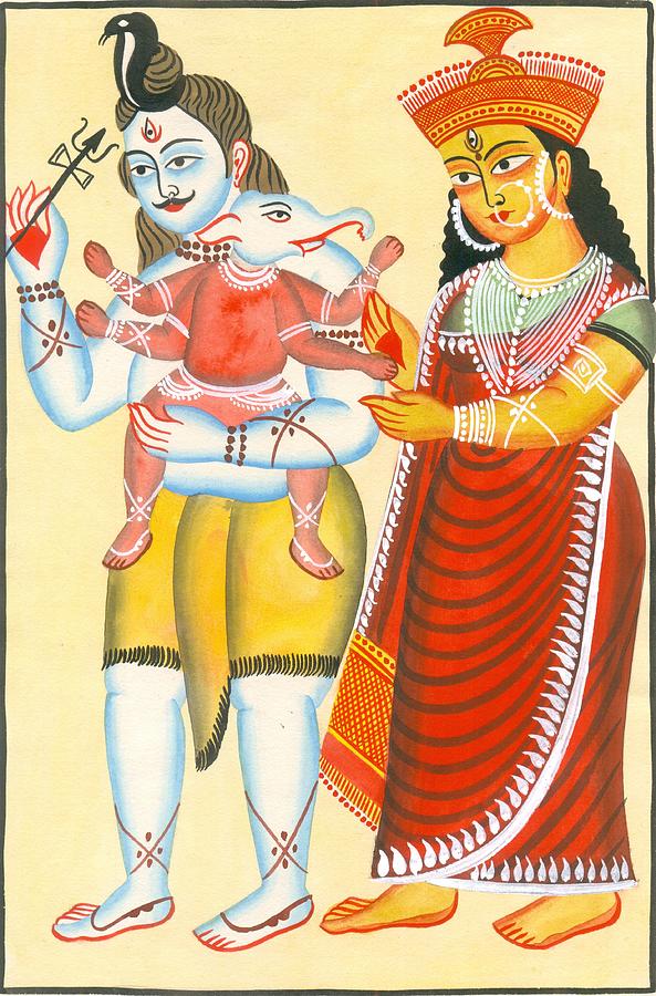 Kalighat Patachitra 2 Painting by Anwar Chitrakar - Fine Art America