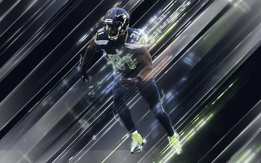 Kam Chancellor American football 4k creative art blades style Seattle ...