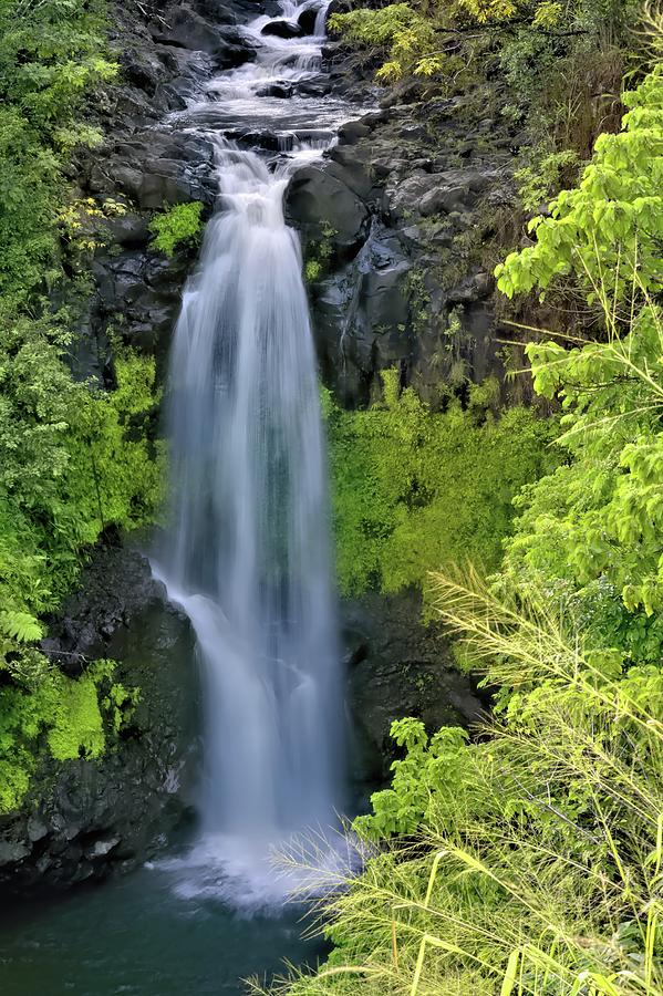 Kamae'e Falls Hawaii Island Photograph by Heidi Fickinger - Fine Art ...