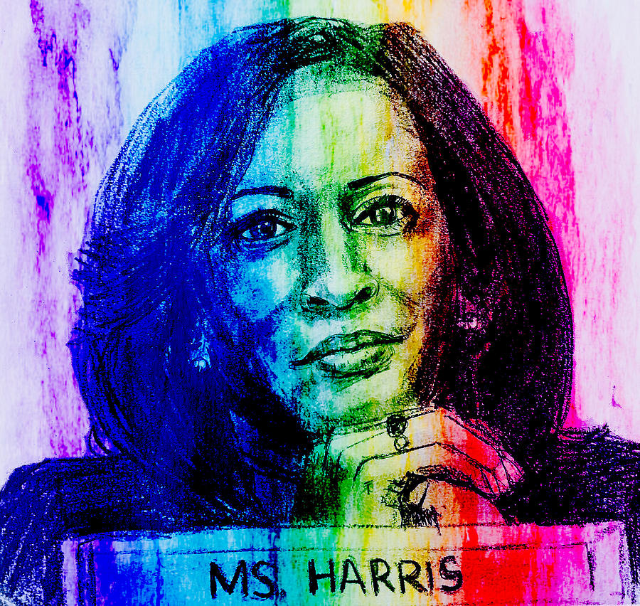 Kamala Harris 2 Mixed Media by Eileen Backman - Fine Art America