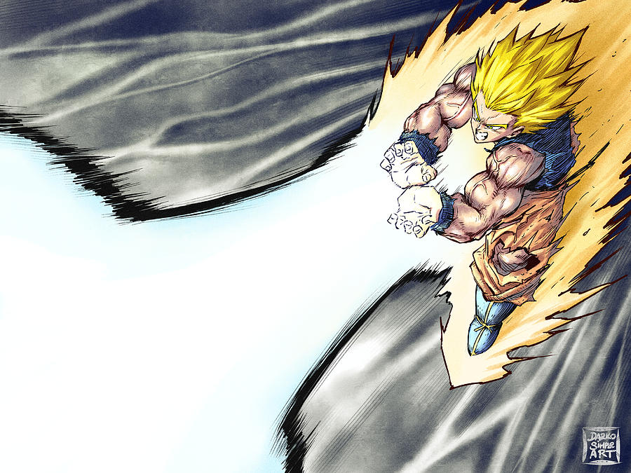 KAMEHAMEHA - Son Goku  Digital Art by Darko B