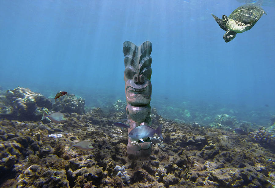 Kanaloa - Tiki God of the Sea  Photograph by Anthony Jones