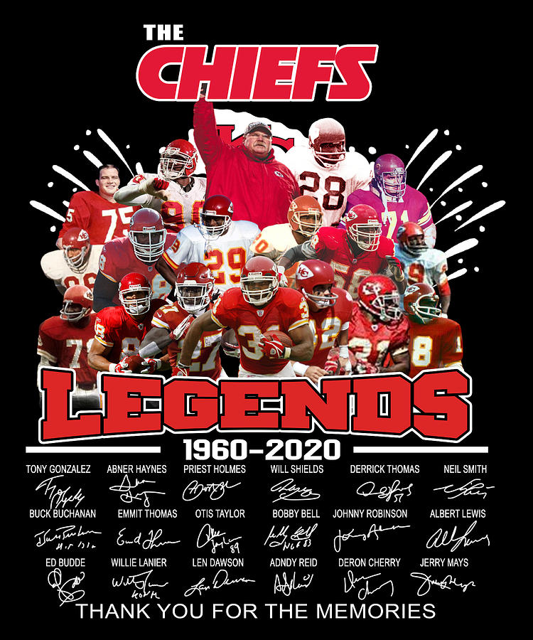 Kansas City Chiefs 1960 2020 Legends Thank You For The Memories ...