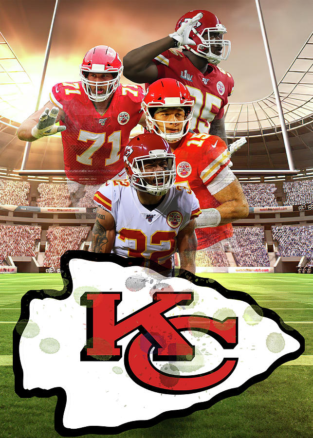 Kansas City Chiefs Poster Digital Art by Jonathan Dat