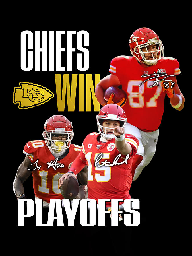 Kansas City Chiefs Win Playoffs Players Signatures Digital Art by Th