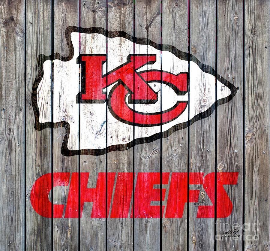 Kansas City Chiefs Wood Art 2 Photograph by CAC Graphics
