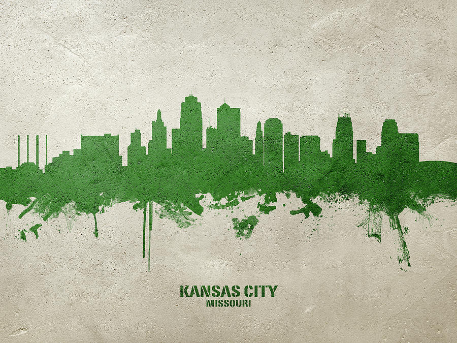 Kansas City Missouri Skyline #80 Digital Art by Michael Tompsett