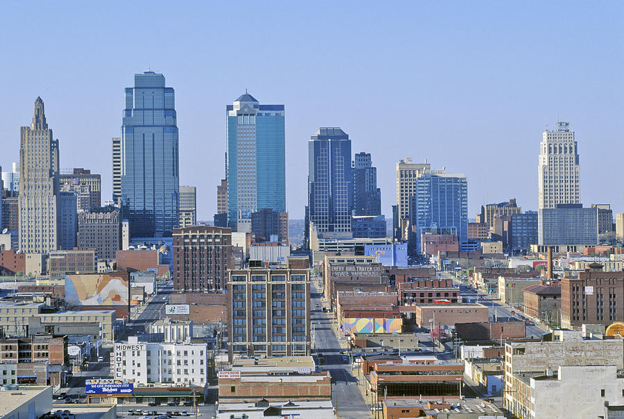 Kansas City skyline from Crown Center, MO Photograph by Fotosearch