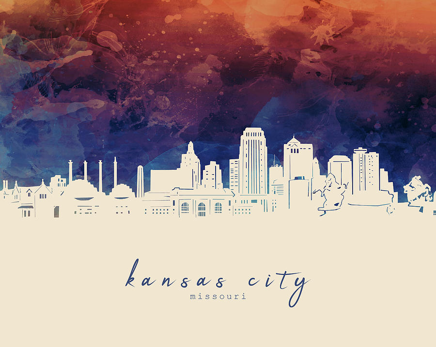 Kansas City Skyline Panorama 3 Digital Art