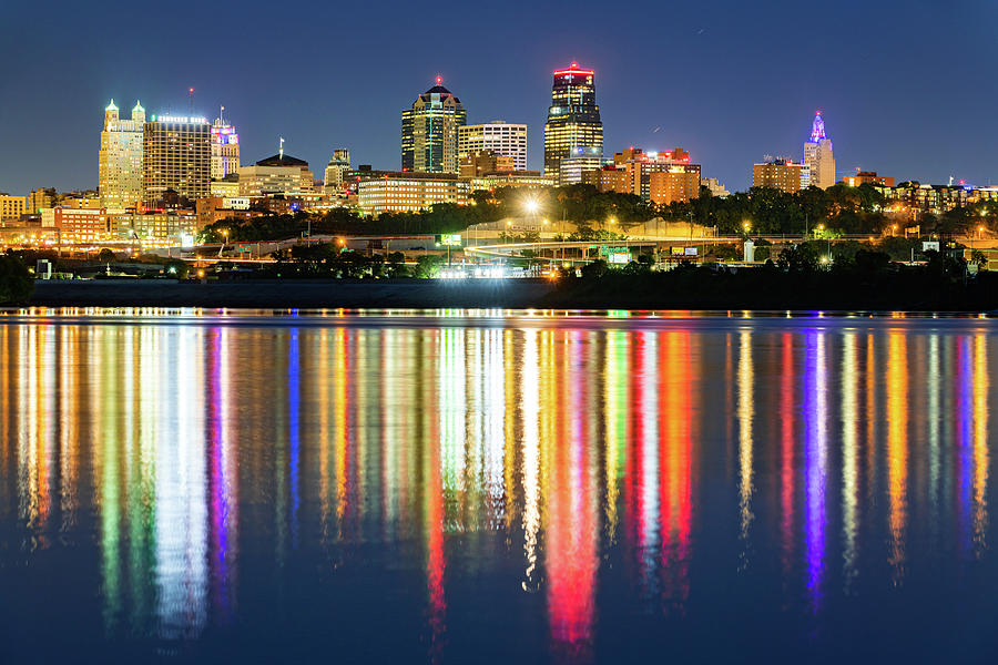 Kansas City Skyline Serenity From Kaw Point Park Photograph by Gregory Ballos