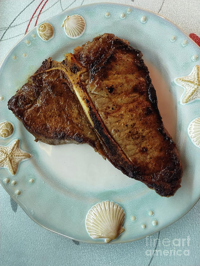 Kansas City T-Bone Steak Photograph by Andee Design
