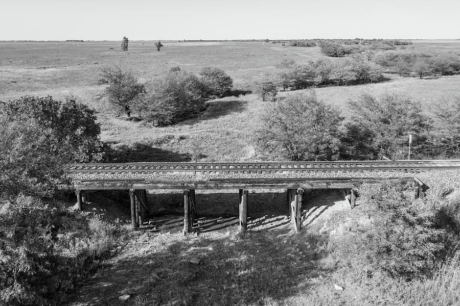 Kansas Countryside railroad track Photograph by John McGraw