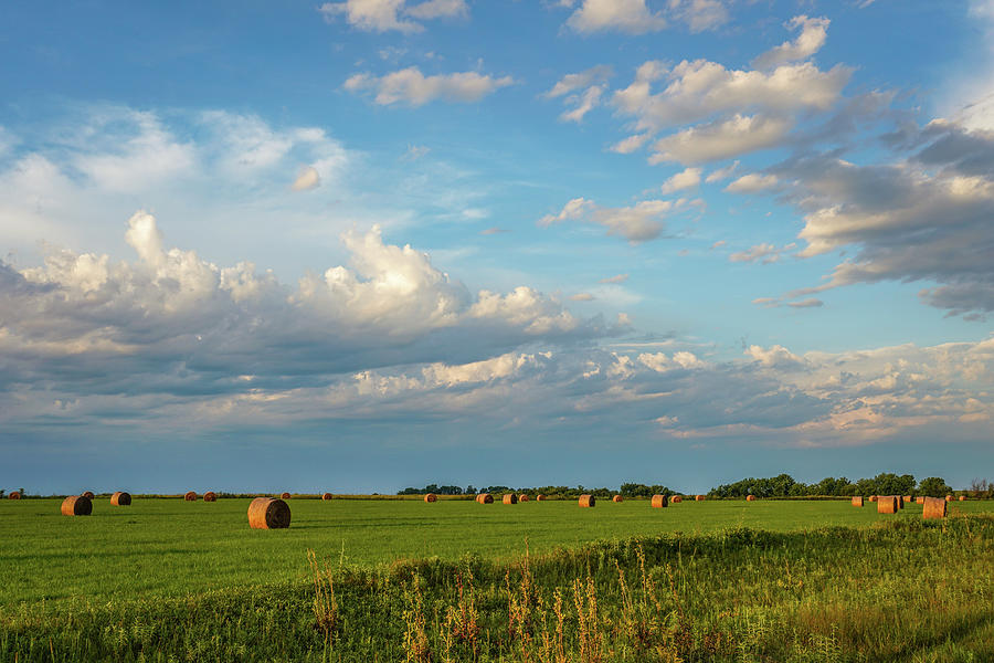 Kansas Hay Bales Photograph by Jim Mathis