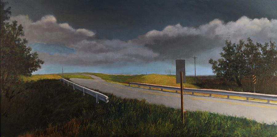 Kansas Highway Painting by Christopher Brennan