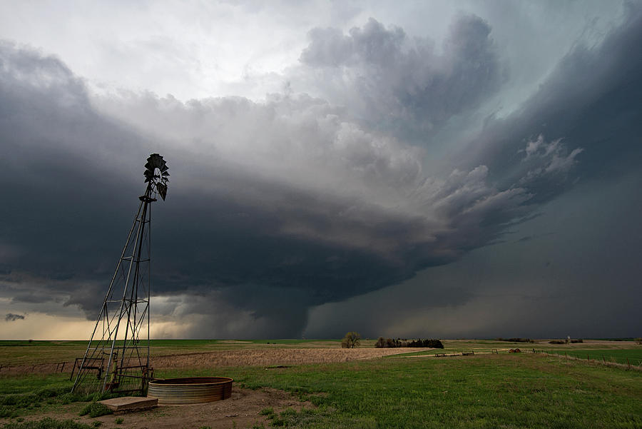 Kansas Windmill Photograph by Chris Allington