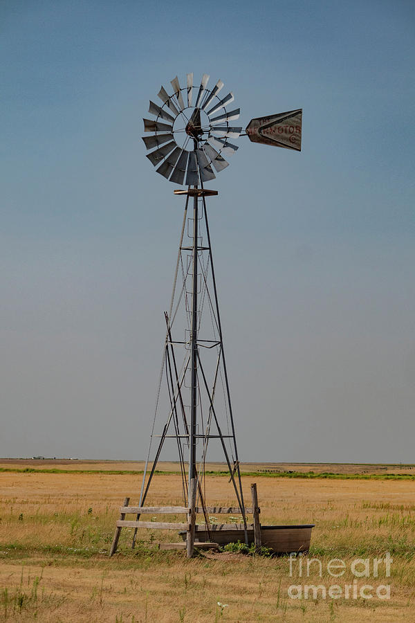 Kansas Windmill Photograph by Garry McMichael