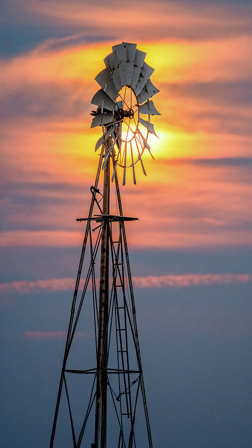 Kansas Windmill Photograph by John Wilbur Kansas Windmill Photograph by John Wilbur