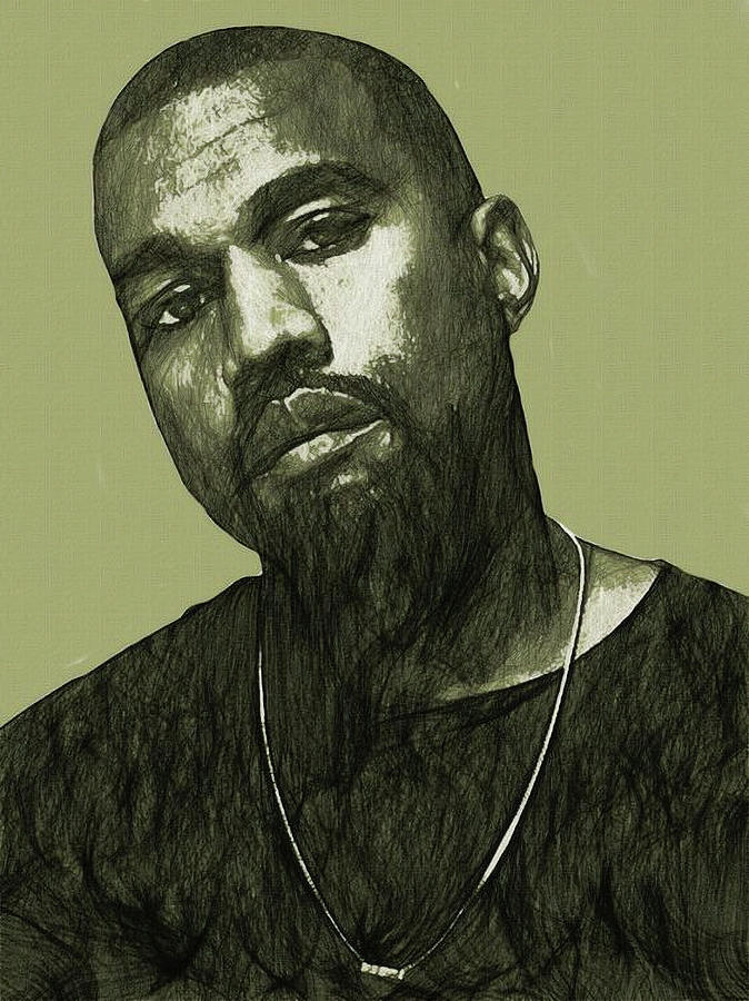 Kanye West Digital Art by Bob Smerecki - Fine Art America