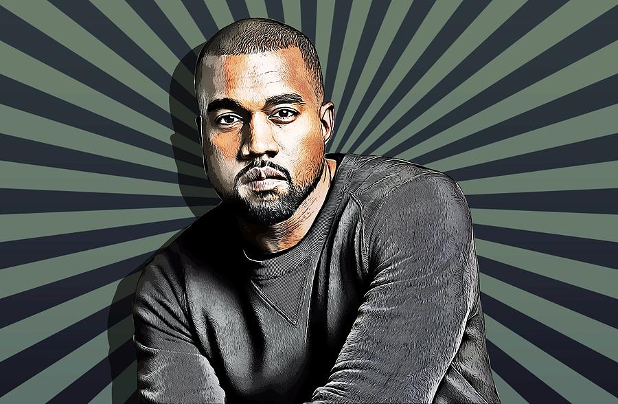 Kanye West Digital Art by Gregorio Piazza | Pixels