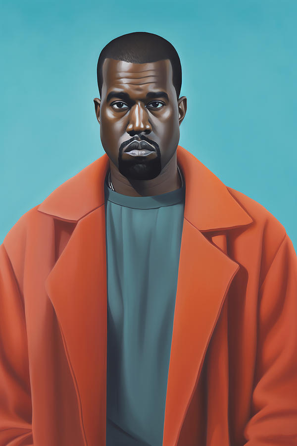 Kanye West Portrait Painting by Carlos V