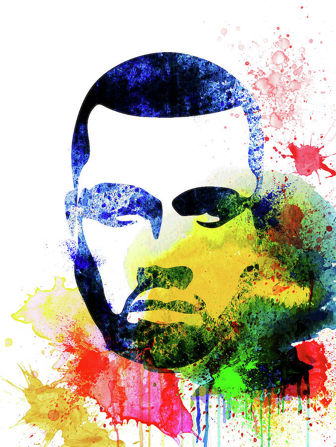 Kanye West Mixed Media - Kanye West Watercolor by Naxart Studio