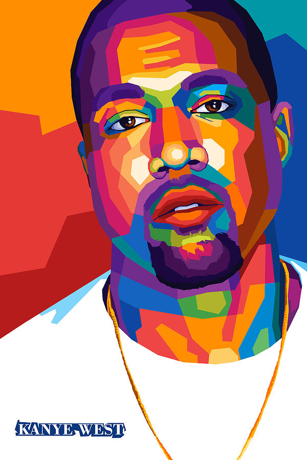 Kanye West Wpap Art Digital Art by Rajab Yaya - Fine Art America