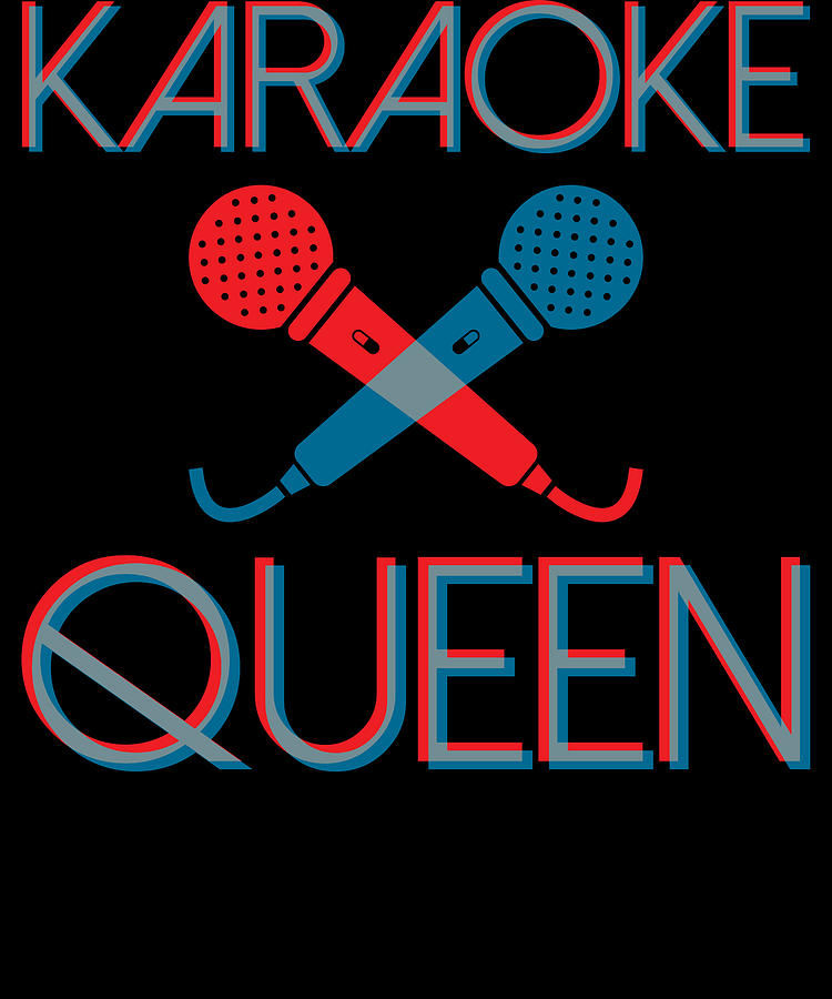 Karaoke Queen Funny Women Digital Art by Michael S - Fine Art America