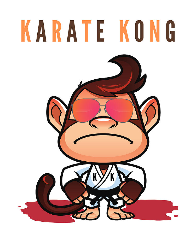 Karate Kong Digital Art by Schnizzl Designs - Pixels