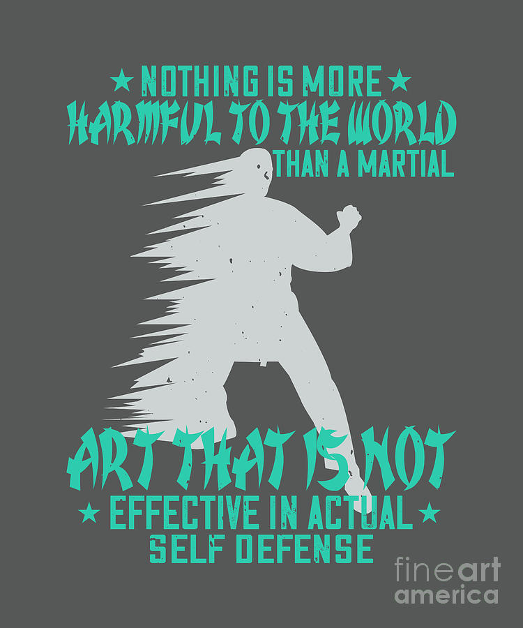 Karate Lover Gift Nothing Is More Harmful To The World Than A Martial ...