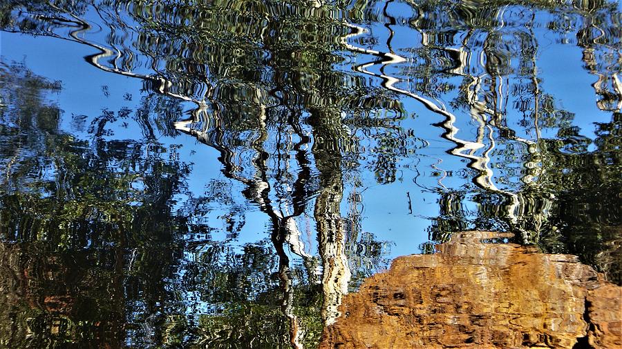 Abstract Photograph - Karijini Gum Tree Reflections by Kathrin Poersch