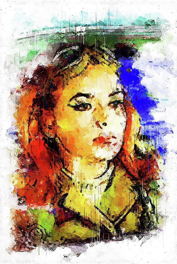 Karin Dor Digital Art by Walter Florine | Pixels