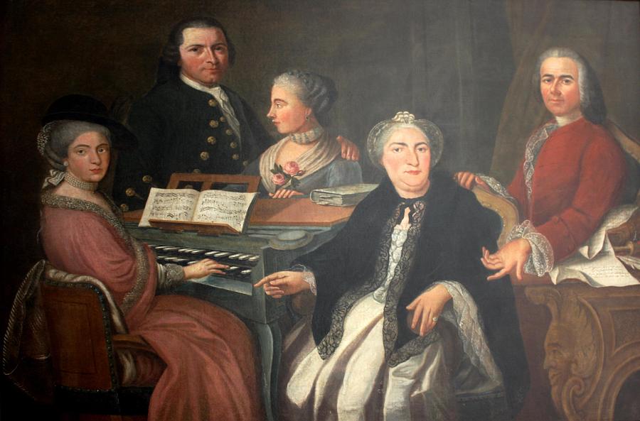 Karl Joseph Riepp 1710-1775 mit seiner Familie Gemalde im Klostermuseum ...