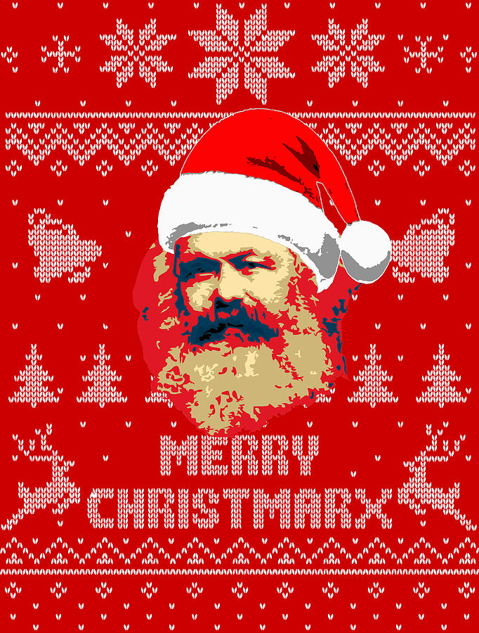 Santa Digital Art - Karl Marx Merry Christmarx by Filip Schpindel Santa Digital Art - Karl Marx Merry Christmarx by Filip Schpindel